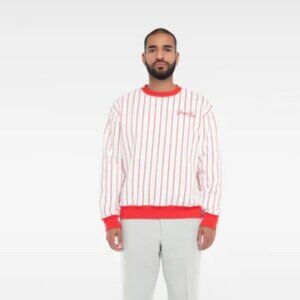 Bogey Boys Crew Neck Red Pinstripe embroidered Logo on Chest